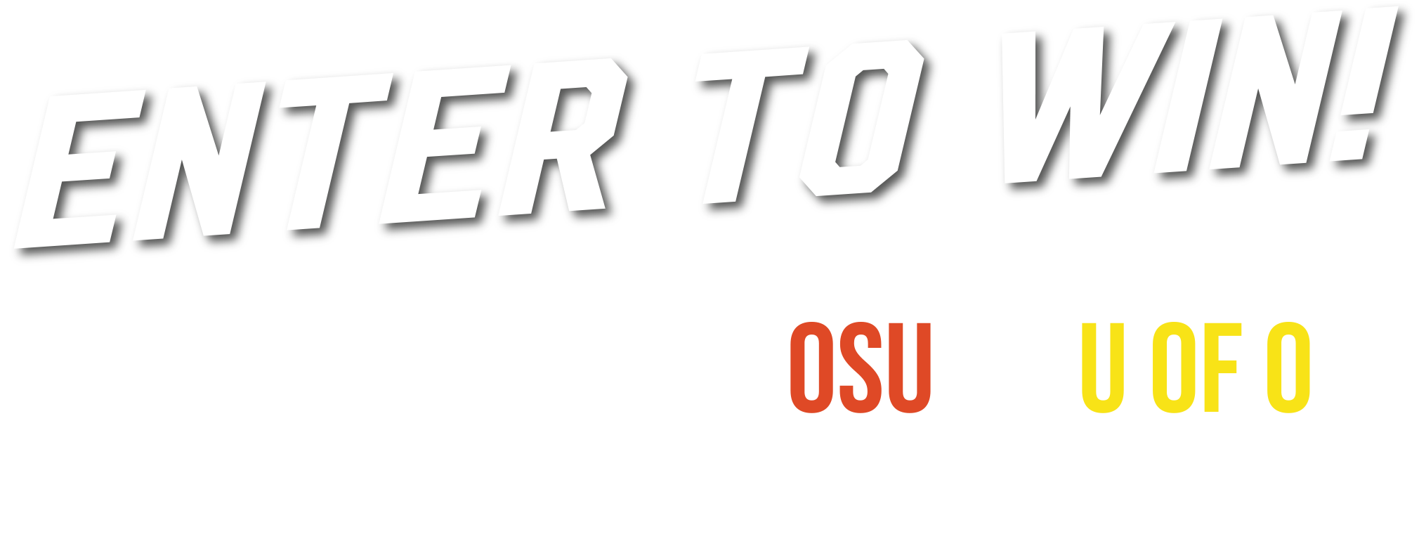 Enter to win! 4 tickets to an OSU or U of O football game in the 2025 season